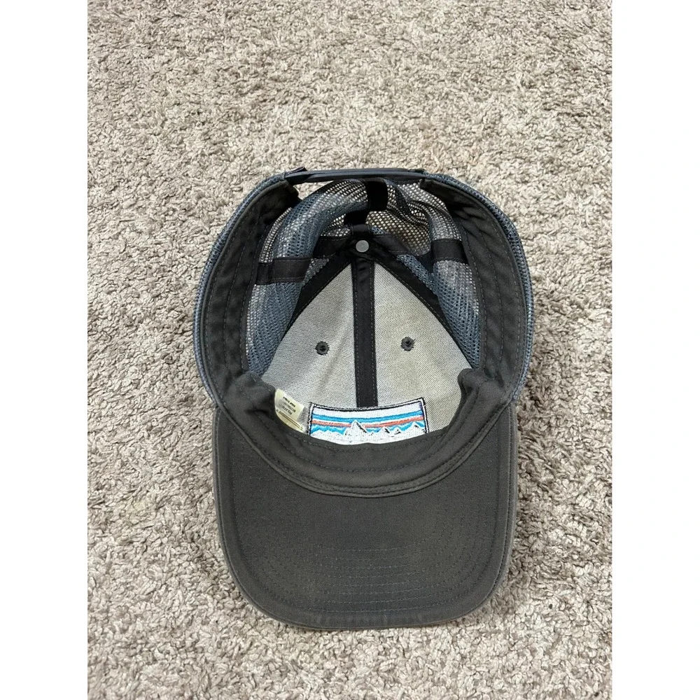 Patagonia‎ Logo Trucker Hat Cap Mesh Back Adjustable Gray Mens Outdoor